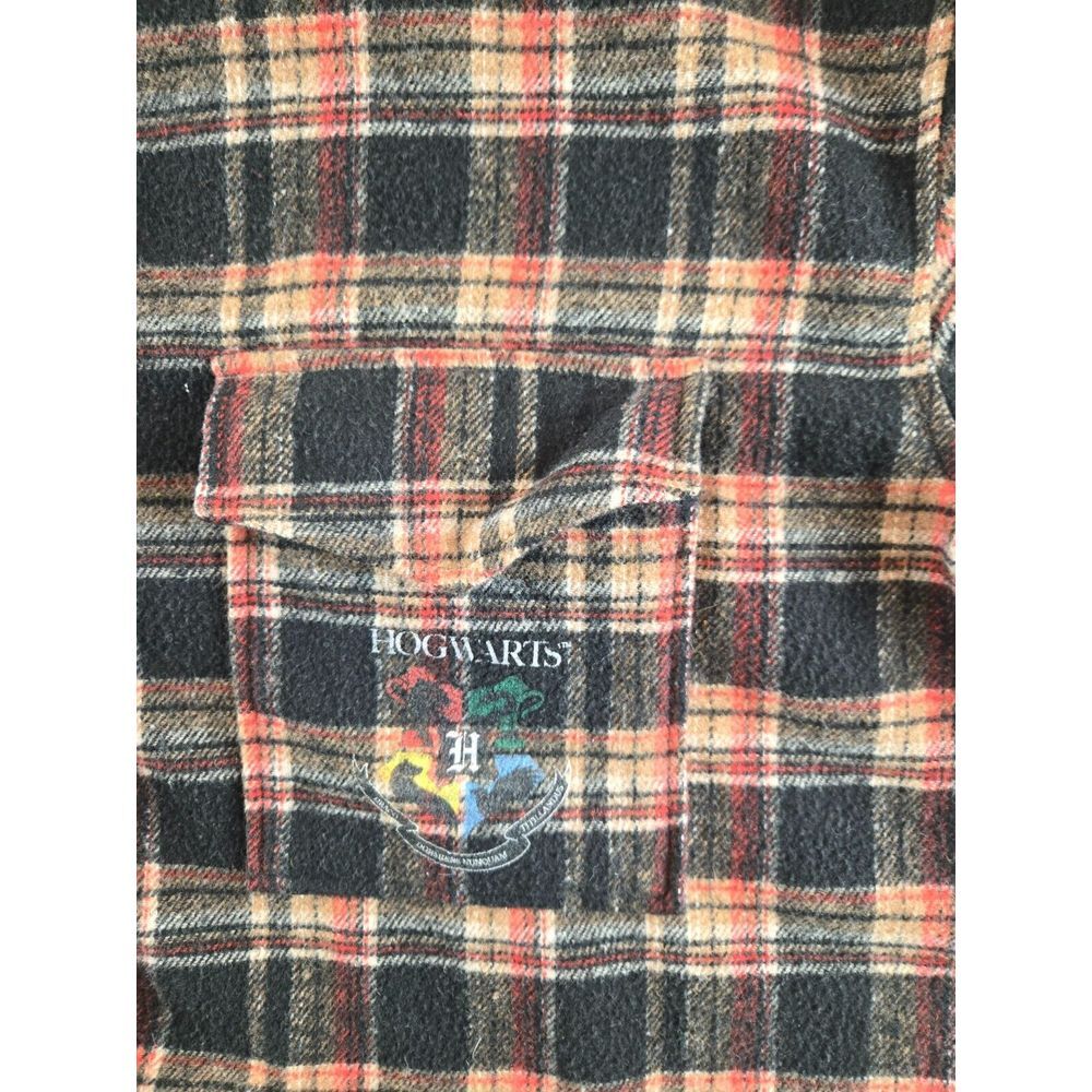 HARRY POTTER Womens Flannel Shirt Shaket Jacket XL Wool Blend HOGWARTS Relaxed - Picture 5 of 9